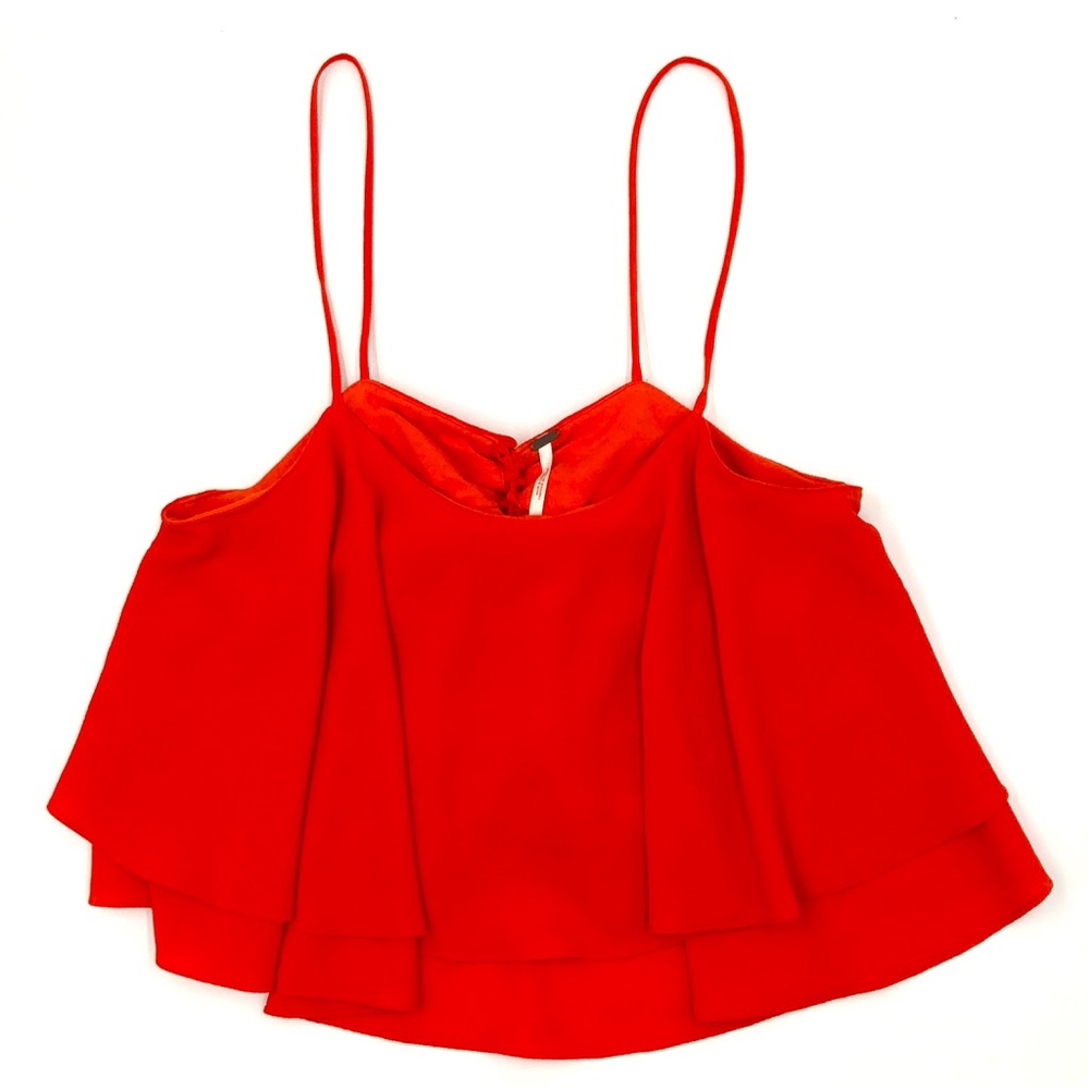 Free people ruffled tank top